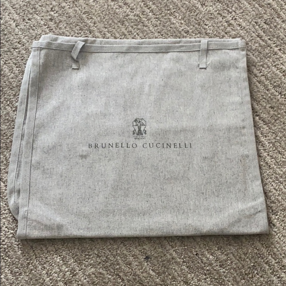Brunello Cucinelli Linen scarf/ sweater bag